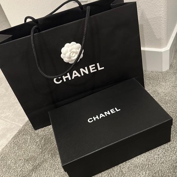 CHANEL Storage & Organization Authentic Chanel Shoe Box And Bag